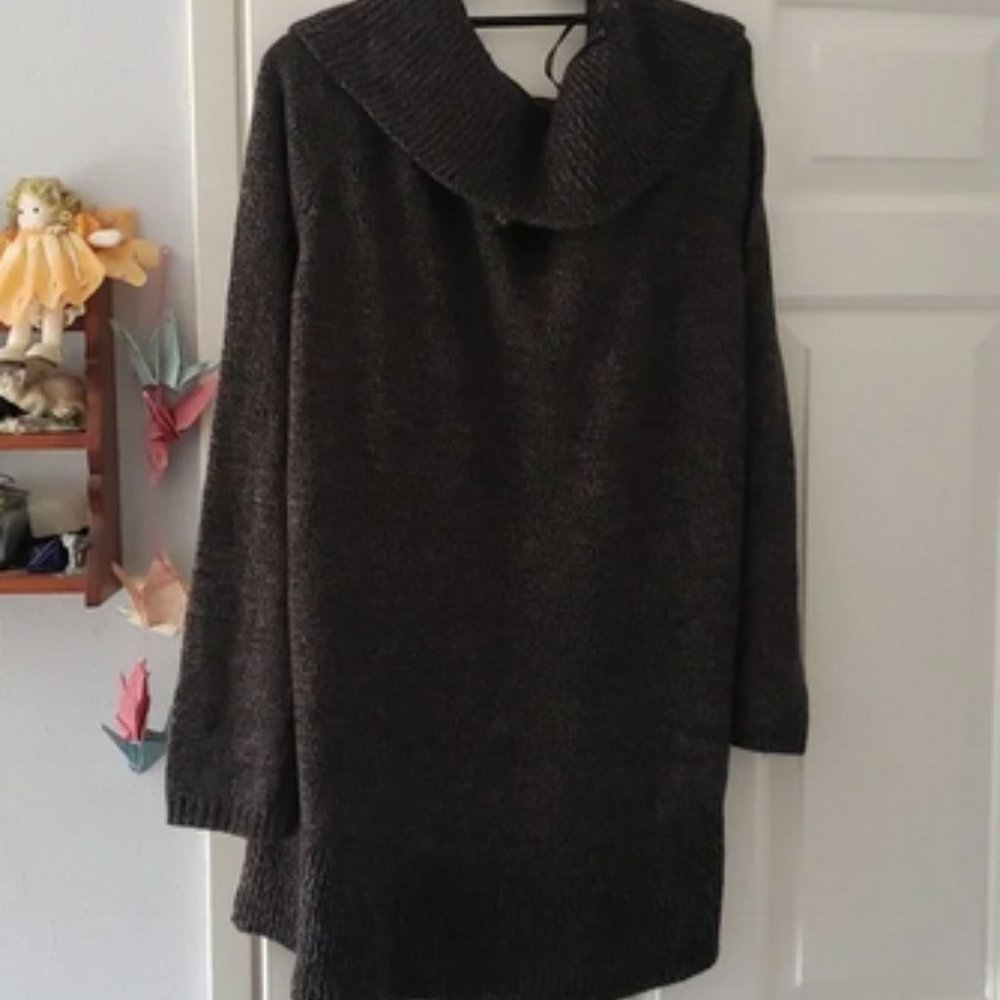 Karen Scott dark grey knit sweater - Picture 3 of 3
